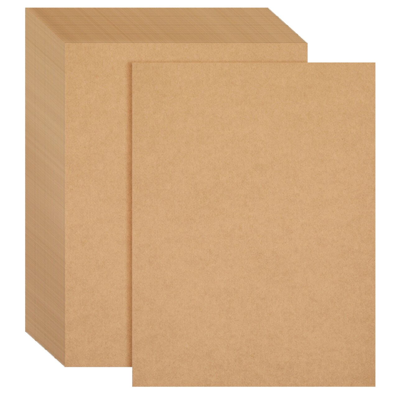 96 Sheets Brown Kraft Paper Cardstock, 176gsm (8.5 x 11 In) for Crafts, Wedding, Party Invitations, Drawing, DIY Projects